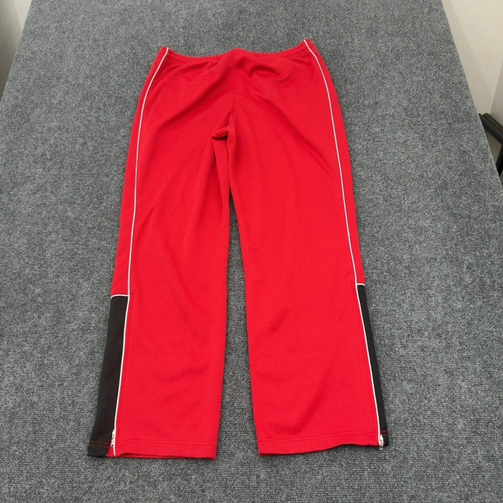 Burlington Basketball Charles River Apparel Pants Large Red Polyester Track